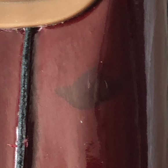 KATE SPADE BURGUNDY PATENT LEATHER FLATS NEVER WORN - Picture 7 of 11